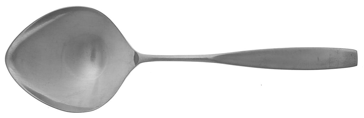 Secretariat (Stainless, Satin, Thin Handle) Solid Smooth Casserole Spoon by Oxford Hall-1