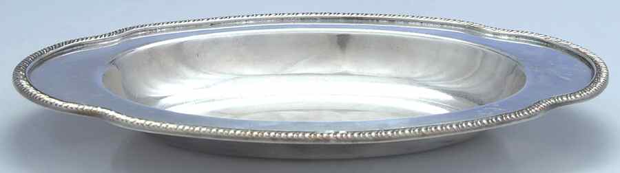 Haddon (Silverplate, Hollowware) Double Vegetable Bowl-No Lid by Oneida Silver-1