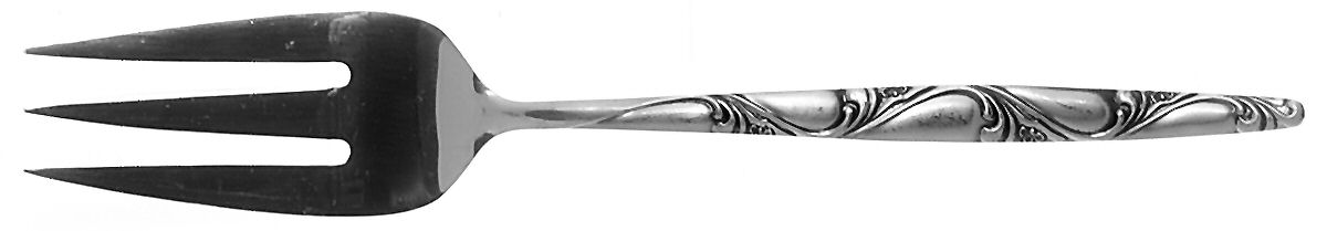 Ladies Fingers (Stainless) Medium Solid Cold Meat Serving Fork by Orleans-1