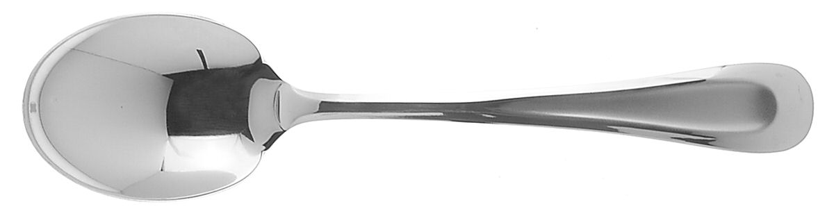 Satin Sand Dune (Stnl, Wide Frost Indent Center) Sugar Spoon by Oneida Silver-1