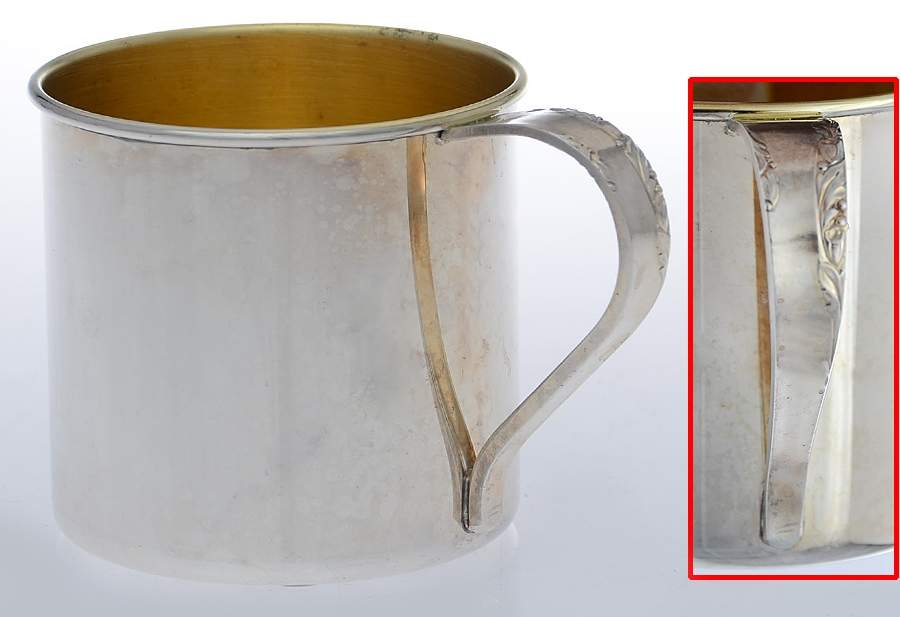 Proposal (Silverplate, 1954, Hollowware) Silverplate Baby Cup by Oneida Silver-1