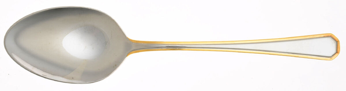 Golden Katherine (Stainless, Gold Accent) Tablespoon (Serving Spoon) by Oneida Silver-1