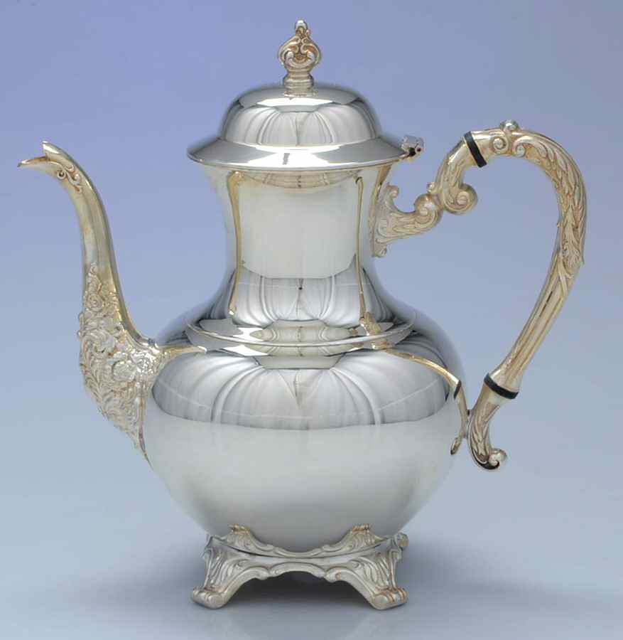 2378 (Silverplate, Hollowware) Silverplate Coffee Pot by Oneida Silver-1