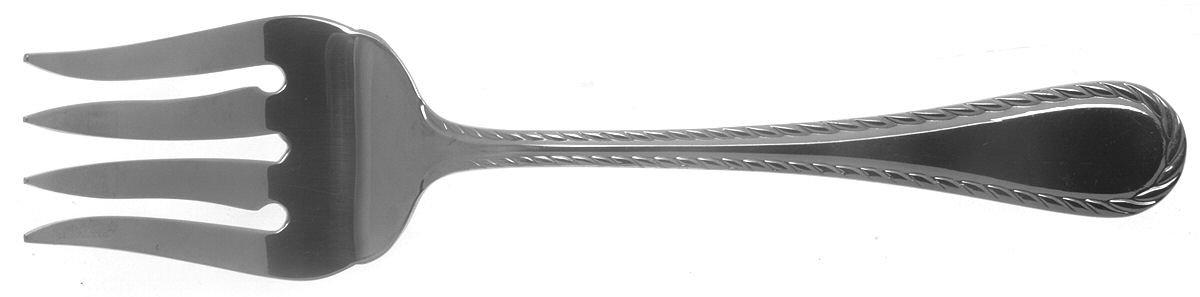 Belmont-Lyons (Stainless) Medium Solid Cold Meat Serving Fork by Oneida Silver-1