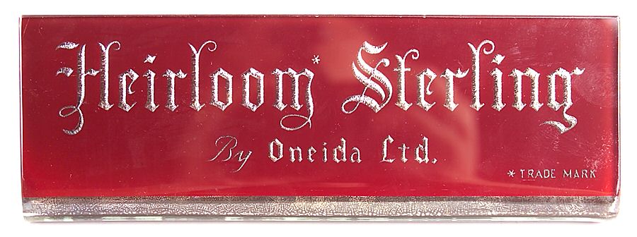 Advertising Signs Glass Advertising Sign by Oneida Silver-1
