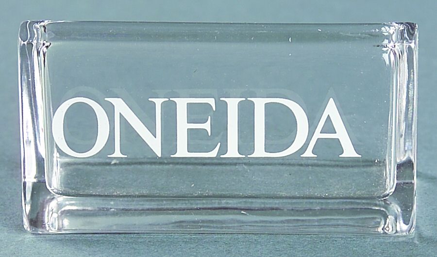 Advertising Signs Glass Advertising Sign by Oneida Silver-1