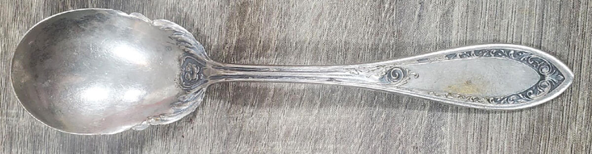 Extra Coin Silverplate Four (Silverplate) Sugar Spoon by Oneida Silver-1