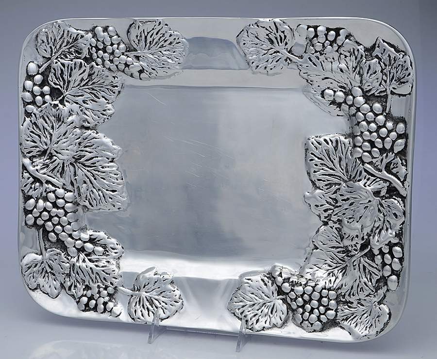 Aluminum Hollowware 16" Rectangular Tray by Old Town Imports Sv-1