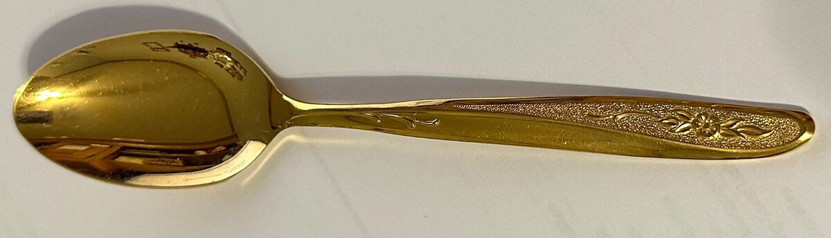 Midsummer Gold (Stainless, Textured) Place/Oval Soup Spoon by Oneida Silver-1