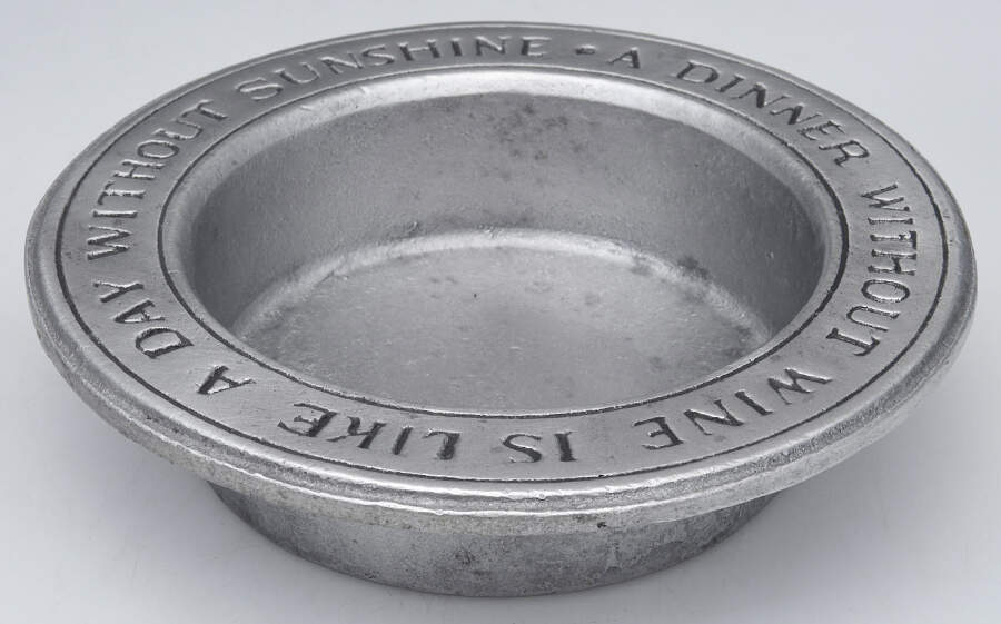 O2C2 (Pewter-Like, Hollowware) Wine Bottle Coaster by The Olde Bradford Co-1