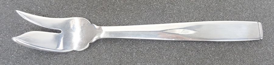 Aurora (Sterling, 1950) Short Handle Pickle/Olive Fork by Porter Blanchard-1