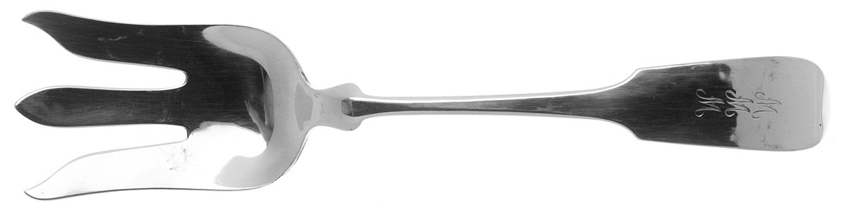 Fiddle (Sterling, 1800) Solid Salad Serving Fork by Porter Blanchard-1