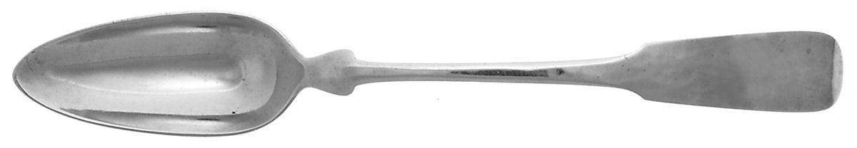 Fiddle (Sterling, 1800) Solid Chop Serving Spoon by Porter Blanchard-1