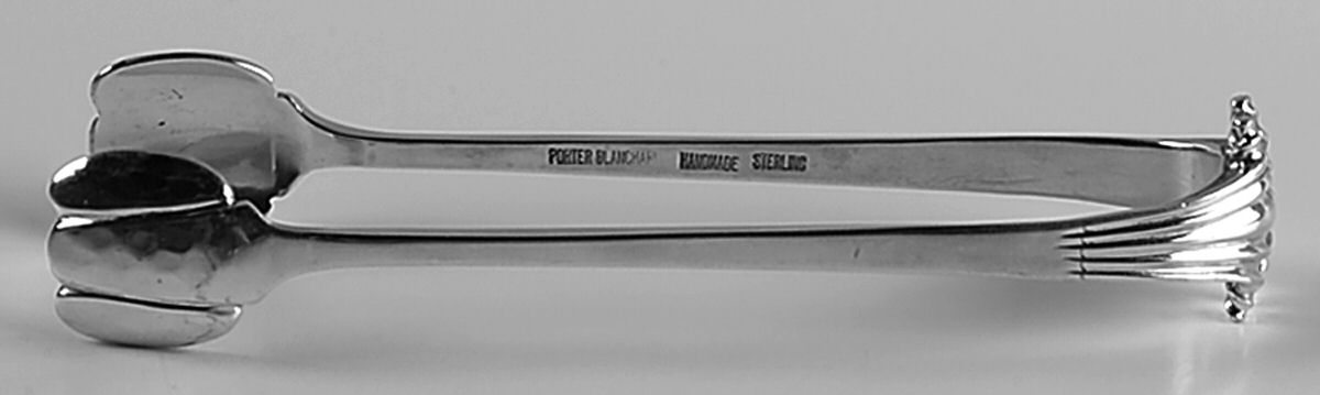 Georgian Scroll (Sterling, 1900) Small Sugar Tongs by Porter Blanchard-1