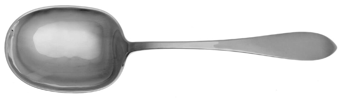 Pointed (Sterling, 1800) Oversize Solid Salad Serving Spoon by Porter Blanchard-1