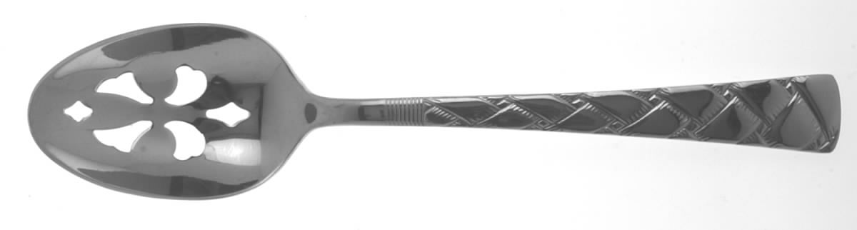 Cranbrook (Stainless) Pierced Tablespoon (Serving Spoon) by Pfaltzgraff-1