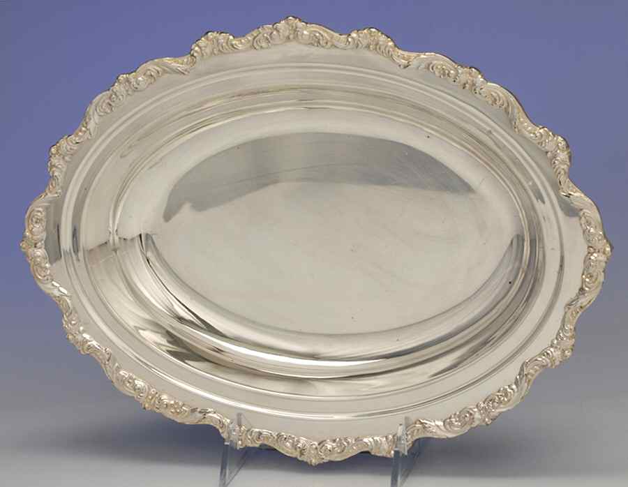 Old English (Silverplate, Hollowware) 12" Oval Vegetable by Poole Silver -1