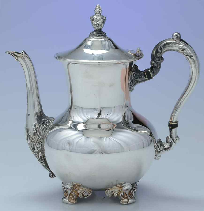 Old English (Silverplate, Hollowware) Silverplate Coffee Pot by Poole Silver -1