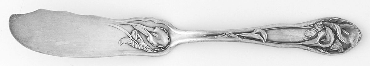 One (Silverplate) Flat Handle Master Butter Knife by Purity-1