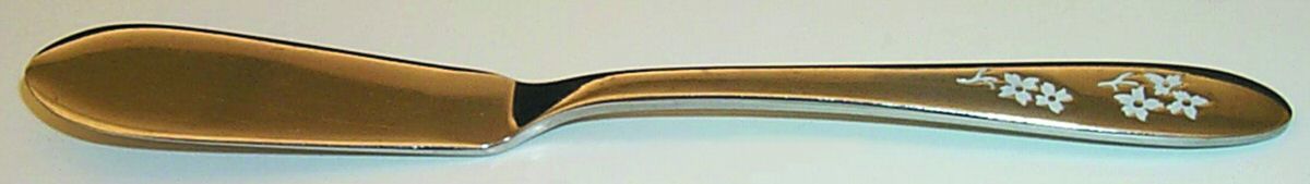 PSS5 (STAINLESS, DECO ETCHED) Flat Handle Master Butter Knife by Prestige-1