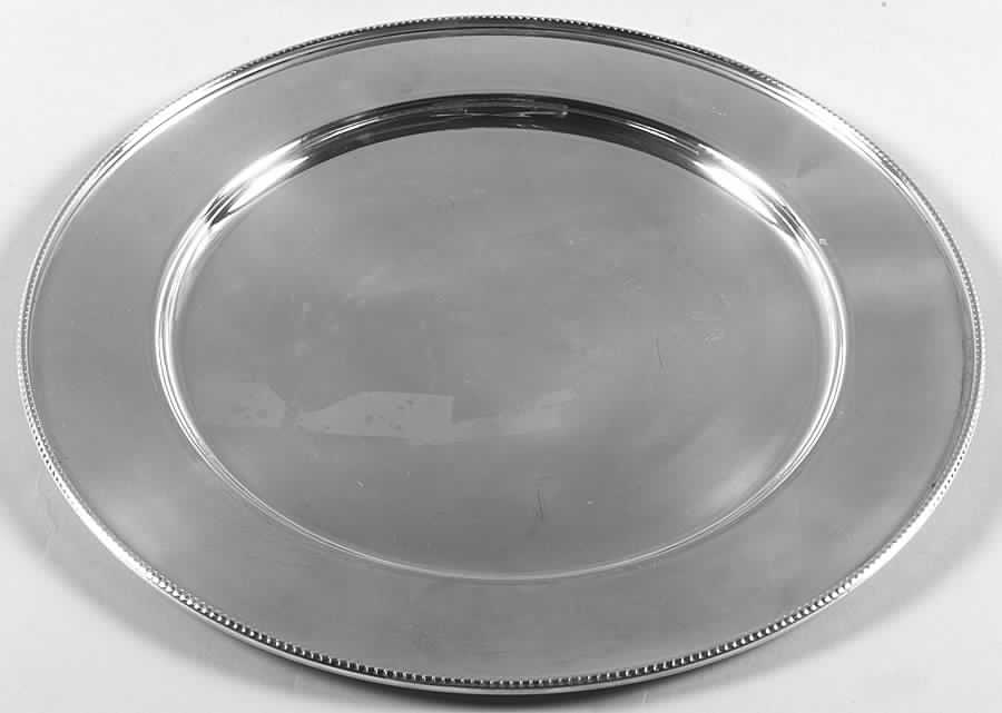 Sterling Hollowware Service Plate by Piazzi-1