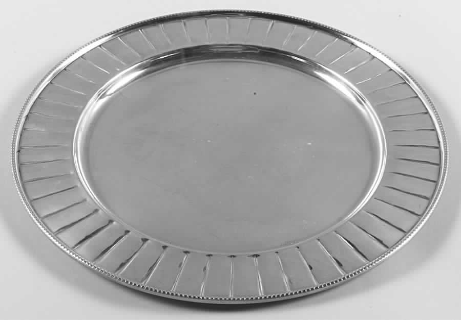 Sterling Hollowware Service Plate by Piazzi-1