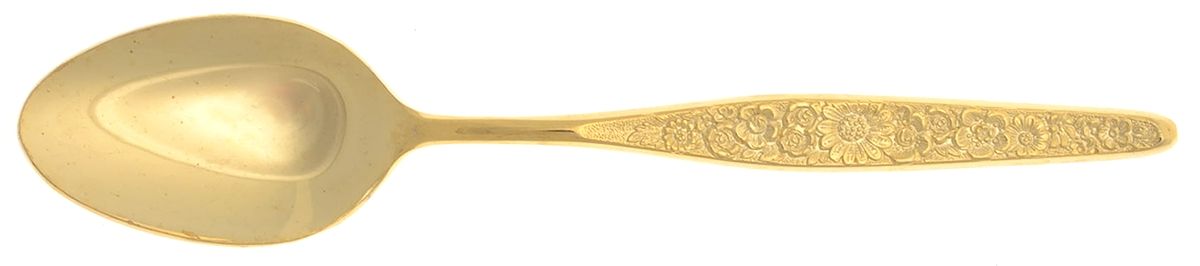 Golden Marguerite (Gold Electroplate) Place/Oval Soup Spoon by Present-1