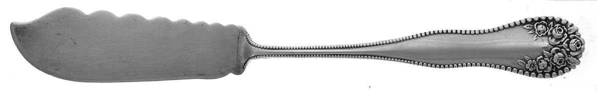 Lancaster Rose (Sterling) Flat Handle Master Butter Knife by P W Ellis & Co-1