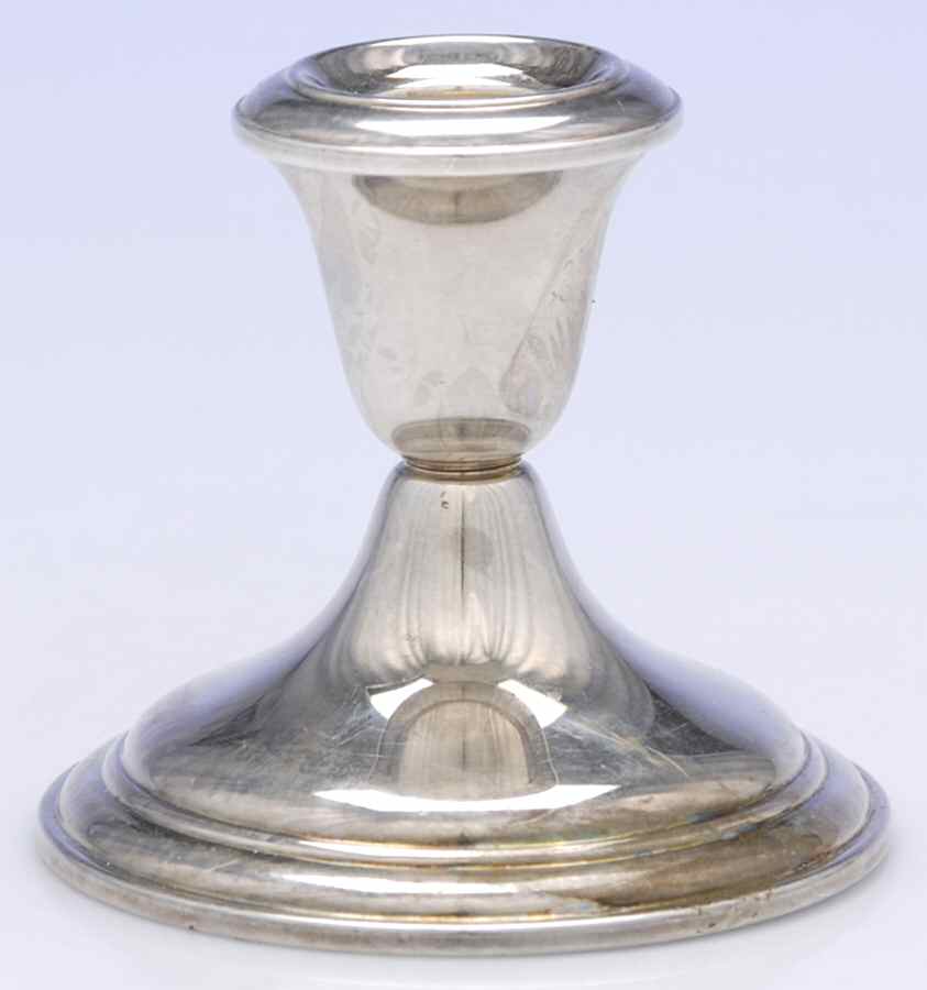 P585 (Silverplate, Hollowware) 3" Console Candleholder by Pilgrim Silver-1