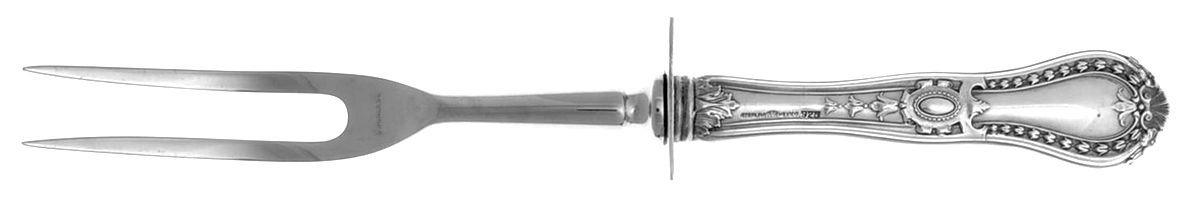 Emperatriz (Sterling) Small Carving Fork W/Sterling Guard by Pesa-1