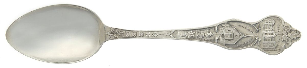 Canada Souvenir Spoons (Sterling) Canada Teaspoon by P W Ellis & Co-1