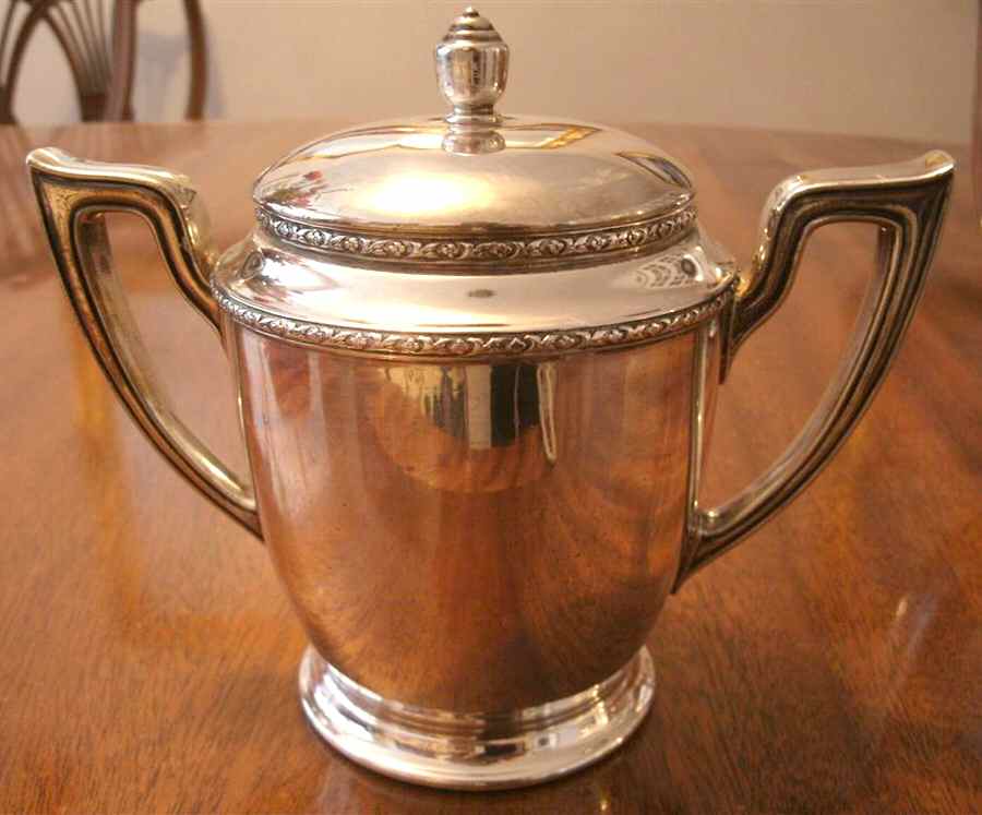 403 (Silverplate, Hollowware) Sugar Bowl & Lid by Pennsylvania Silverware-1