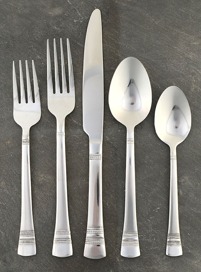 Kensington-Sapphire Bay (Stainless) 5 Piece Place Setting by Pfaltzgraff-1