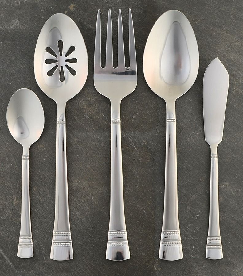 Kensington-Sapphire Bay (Stainless) 5 Piece Hostess Set by Pfaltzgraff-1
