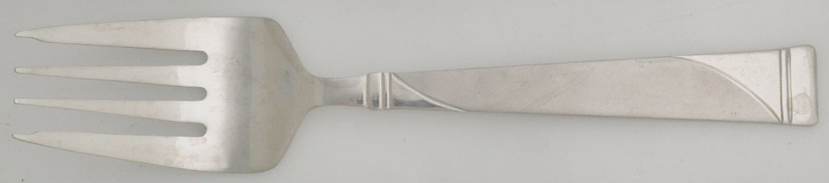 Vintage Frost (Stainless) Medium Solid Cold Meat Serving Fork by Pfaltzgraff-1