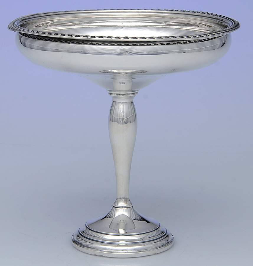 015 (Sterling, Hollowware) Weighted Round Compote (Height X Width) by Preisner-1