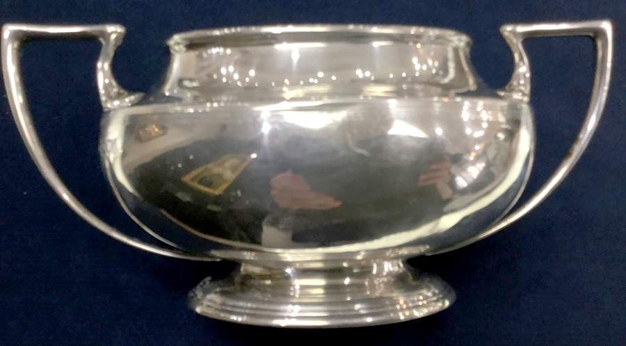 P1X (Sterling, Hollowware) Open Sugar Bowl by Charles Clement Pilling-1