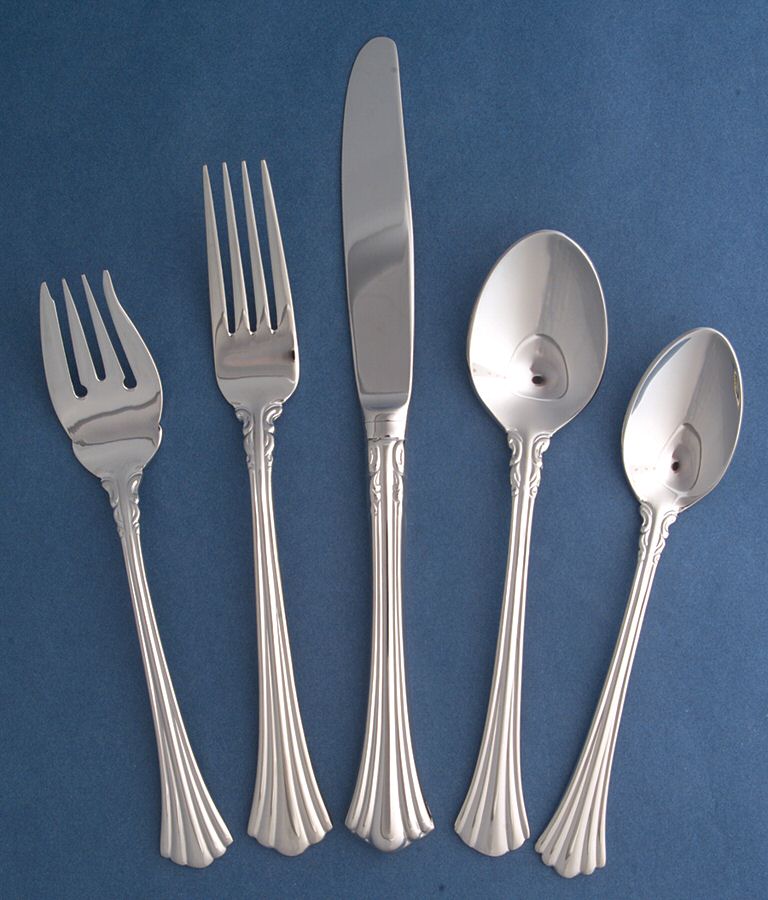 1800 (Stainless) 5 Piece Place Setting by Reed & Barton-1