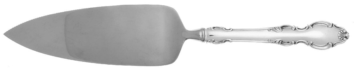 English Crown (Silverplate, 1968) Pie Server with Serrated Stainless Blade HC by Reed & Barton-1