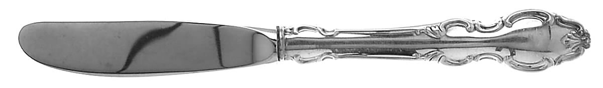English Crown (Silverplate, 1968) Modern Hollow Butter Spreader (Stainless) by Reed & Barton-1