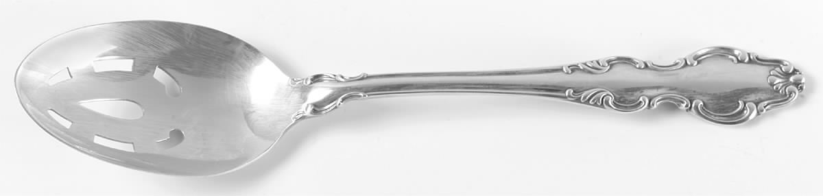 English Crown (Silverplate, 1968) Pierced Tablespoon (Serving Spoon) by Reed & Barton-1