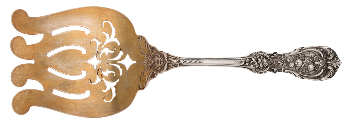 Francis I (Sterling, Eagle-R-Lion, 1907) Large Solid Asparagus Serving Fork by Reed & Barton-1