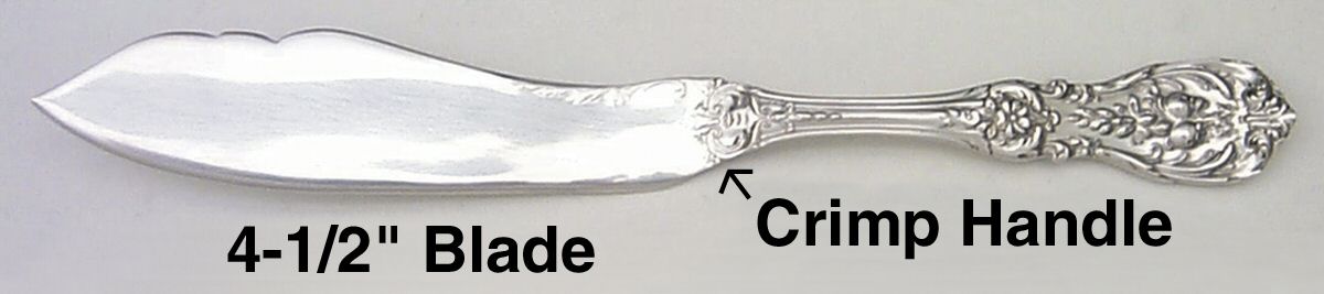 Francis I (Sterling, Eagle-R-Lion, 1907) Individual Solid Fish Knife by Reed & Barton-1