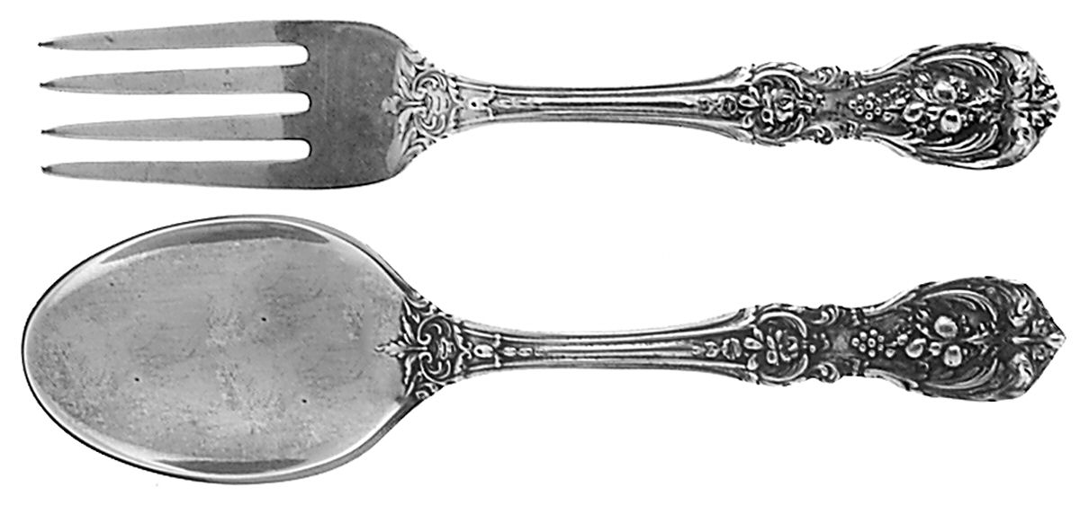 Francis I (Sterling, Eagle-R-Lion, 1907) 2 Pc Baby Set (BF, BS) by Reed & Barton-1