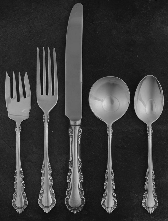 Georgian Rose (Sterling, 1941, No Monograms) 40  Piece Estate Set by Reed & Barton-1