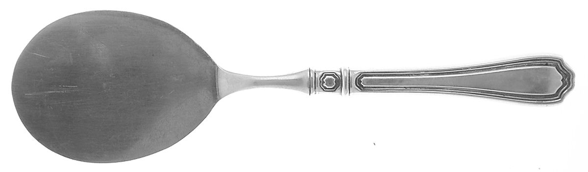 Hepplewhite-Plain (Sterling, 1907, No Monos) Egg Server with Silverplate Blade by Reed & Barton-1