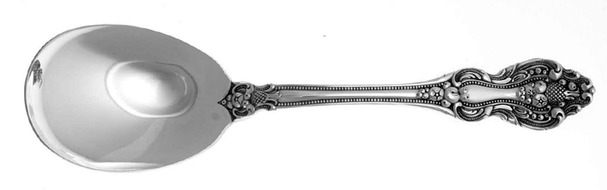 King Francis (Silverplate, 1975) Solid Smooth Casserole Spoon by Reed & Barton-1