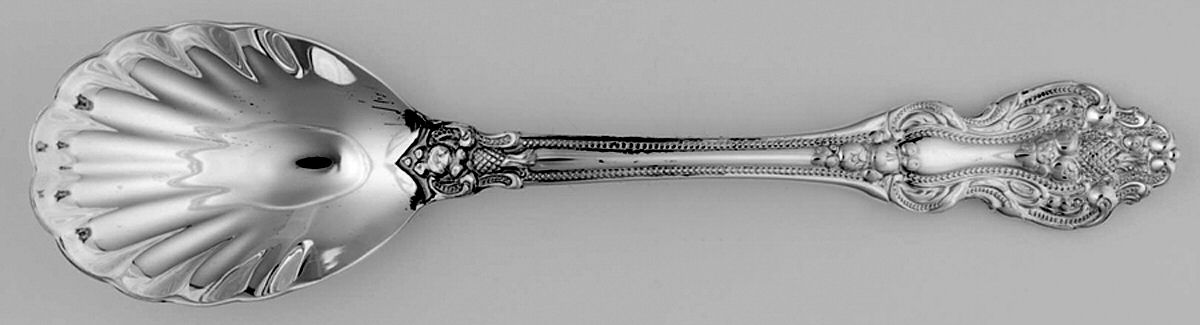 King Francis (Silverplate, 1975) Sugar Shell Spoon by Reed & Barton-1