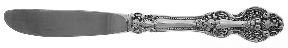 King Francis (Silverplate, 1975) Modern Hollow Butter Spreader (Stainless) by Reed & Barton-1