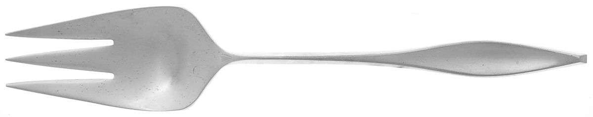 Lark (Sterling, 1960) Medium Solid Cold Meat Serving Fork by Reed & Barton-1